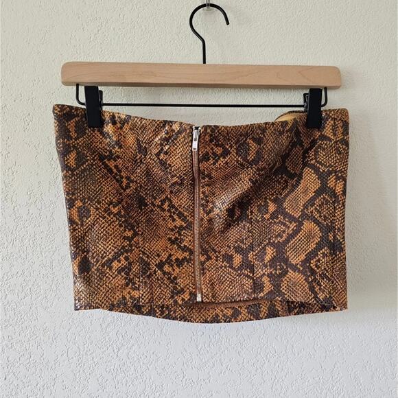 h:ours brown python tube top - Picture 6 of 8